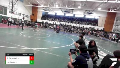 120 lbs Champ. Round 2 - Julio Funez, Laguna Hills vs Eduardo Sandoval, Long Beach Poly