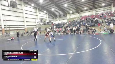 130 lbs Quarterfinal - KacieJean Nicholes, Utah vs Saoirse Cook, Alaska