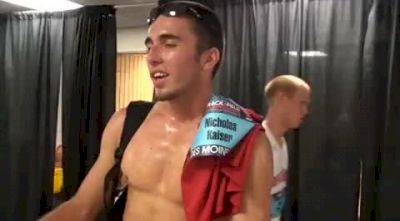 Nicholas Kaiser after 800 round 2010 USATF Outdoor Championships