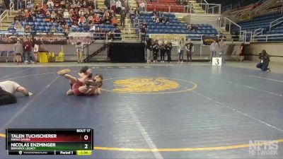 106 lbs Champ. Round 1 - Nicolas Enzminger, Bismarck Legacy vs Talen Tuchscherer, Fargo Davies