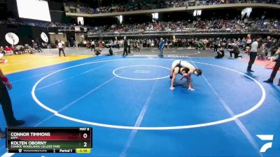 6A 150 lbs 3rd Place Match - Kolten Oborny, Conroe Woodlands College Park vs Connor Timmons, Katy