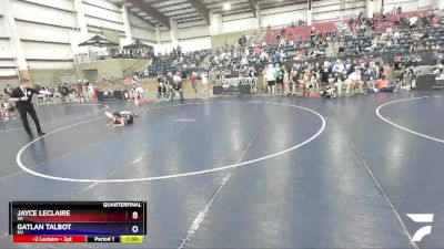 77 lbs Quarterfinal - Jayce Leclaire, WI vs Gatlan Talbot, NV