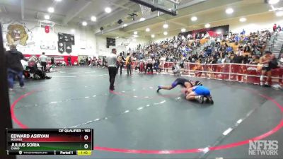 160 lbs Quarterfinal - Julius Soria, Chino vs Edward Asiryan, Hoover