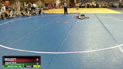 80 lbs Semis (4 Team) - Brae Scott, Worthington vs Josiah Paul, Dassel-Cokato-Litchfield