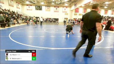 106 lbs Quarterfinal - Ben Mann, Timberlane vs Austin Steinruck, Bishop Guertin