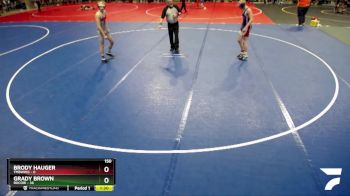 150 lbs Quarterfinals (8 Team) - Grady Brown, Rocori vs Brody Hauger, TMBWWG
