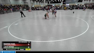 132 lbs Cons. Round 2 - Logan Rogge, Pueblo County Wrestling Club vs Trapper Masid, MWC Wrestling Academy