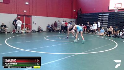 125 lbs Round 3 (8 Team) - Riley Dilka, Kansas Gold vs Max Brandt, Team Tacos