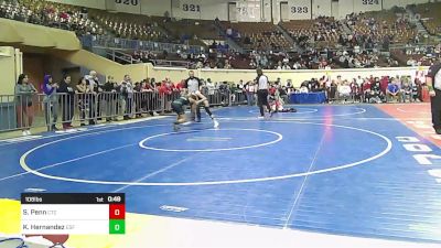 108 lbs Consi Of 8 #2 - Shailey Penn, Chandler Takedown Club vs Kimberly Hernandez, Edmond Santa Fe