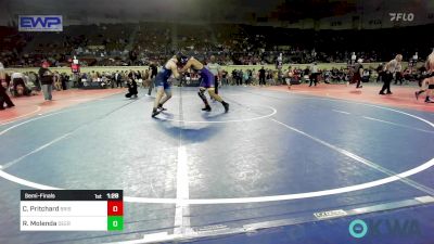 195 lbs Semifinal - Caden Pritchard, Bristow Youth Wrestling vs Rhodes Molenda, Deer Creek Wrestling Club