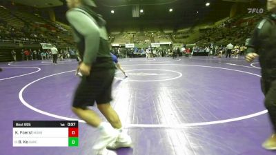 140 lbs Consi Of 8 #2 - Kyle Foerst, Morro Bay vs Brendon Ko, Garces