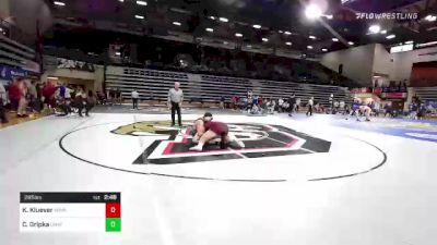 285 lbs 5th Place - Keaton Kluever, Minnesota vs Cole Gripka, Unattached-North Dakota State