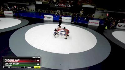 63 lbs Cons. Round 6 - Colton Bailey, California vs Maxwell Ellis, Red Wave Wrestling