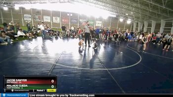 45 lbs Round 1 (4 Team) - Malakai Ojeda, Team Wyoming vs Jacob Sawyer, Mat Demons