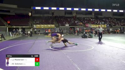 157 lbs Consi Of 16 #2 - Jay Masterson, Texas Tech vs Michael Solomon, Kansas State