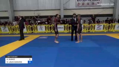 KEVIN MUNOZ vs DANIEL LOUIS CAVAZOS 2021 Pan IBJJF Jiu-Jitsu No-Gi Championship