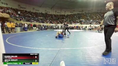 5A-138 lbs Quarterfinal - Kasen Miller, Carl Albert vs Bryce Kegley, Pryor