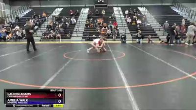 14U-1 lbs Round 3 - Lauren Adams, Caveman Wrestling vs Amelia Walk, Immortal Athletics