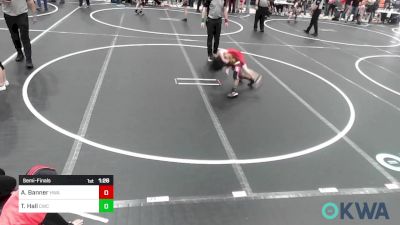 61 lbs Semifinal - Trenton Hall, Claremore Wrestling Club vs AnTerryo Banner, HURRICANE WRESTLING ACADEMY