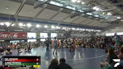 120 lbs Placement Matches (8 Team) - Aubrie Pehrson, BMM Cornbread Crushers vs Ava Johnson, Mayhem WC