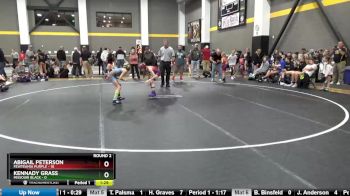 65 lbs Round 2 (4 Team) - Kennady Grass, Missouri Black vs Abigail Peterson, FEWTeamIA Purple