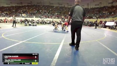 6A-175 lbs Quarterfinal - Talon McCollom, Edmond North vs Colton Kaiser, Bixby