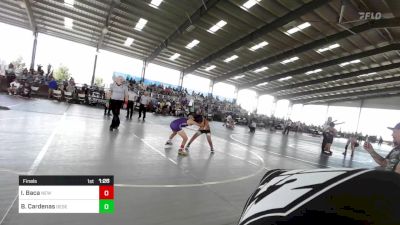 73 lbs Final - Isaiah Baca, New Mexico Bad Boyz vs Boston Cardenas, Desert Dogs Wrestling