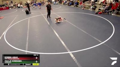 53-56 lbs Cons. Round 3 - Korbin Jabas, New Prague Wrestling vs Maclin Sorensen, Minnesota