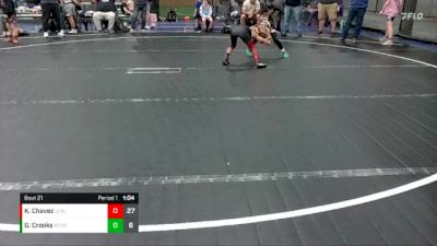 68 lbs Round 6 (8 Team) - Knox Chavez, U2 Upstate Uprising Blue vs Geno Crooks, Revival Black