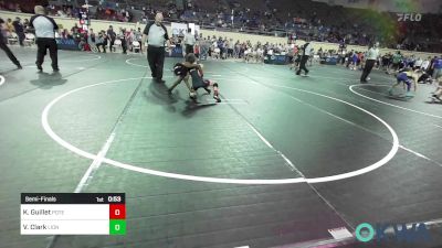 73 lbs Semifinal - Kannon L Guillet, Poteau Youth Wrestling Academy vs Victor Clark, Lions Wrestling Academy