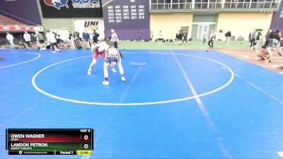 165 lbs Cons. Round 3 - Landon Petron, North Dakota vs Owen Wagner, Iowa