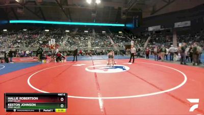 110 lbs 3rd Place Match - Hallie Robertson, Star Valley vs Keston Johnson, Star Valley