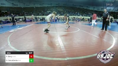 92 lbs Consi Of 16 #2 - Pierce Berg, Texas Elite Wrestling vs Daxen DeLaCerda, Bristow Youth Wrestling