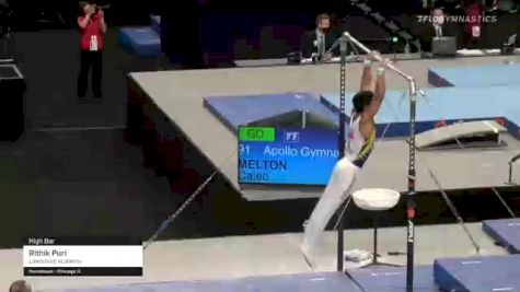 Rithik Puri - High Bar, Lakeshore Academy - 2021 US Championships