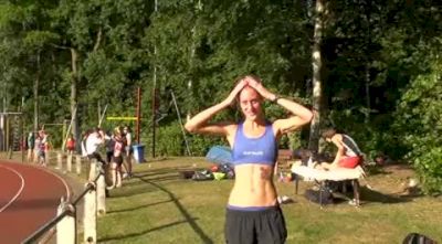 Alli Grace after 5k at 2010 Braschaat Meeting