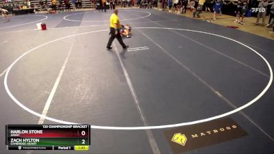 133 Championship Bracket Champ. Round 1 - Harlon Stone, Amery vs Zach Hylton, Cambridge-Asanti