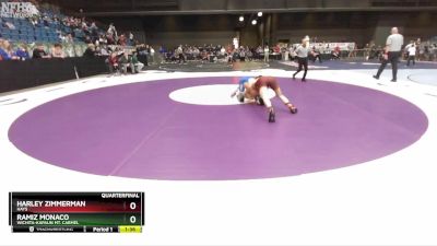 5A-144 lbs Quarterfinal - Harley Zimmerman, Hays vs Ramiz Monaco, Wichita-Kapaun Mt. Carmel