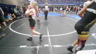 74-78 lbs Semifinal - Chanlee McKinney, Woodland Wrestling Club vs Arwen Frisby, Skiatook Youth Wrestling