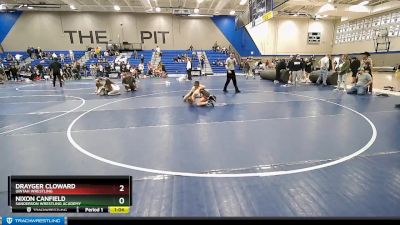 103 lbs 1st Place Match - Nixon Canfield, Sanderson Wrestling Academy vs Drayger Cloward, Uintah Wrestling