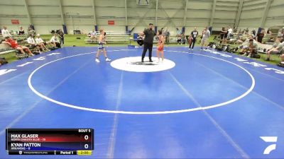 100 lbs Round 2 (8 Team) - Max Glaser, North Dakota Blue vs Kyan Patton, Arkansas