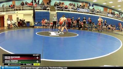 175 lbs Round 1 (4 Team) - Noah Martin, Franklin Community vs Devin Bachand, Portage