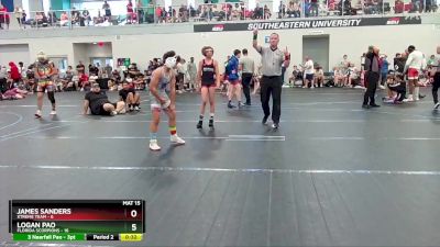 88 lbs Round 3 (6 Team) - Logan Pao, Florida Scorpions vs James Sanders, Xtreme Team