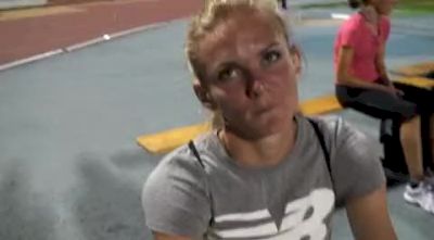 Heidi Dahl after 800 at 2010 Lignano