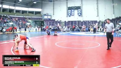 108 lbs Semifinal - Maverick Beckwith, Norwich Sr HS vs Rhylee Stotler, Waverly Sr HS