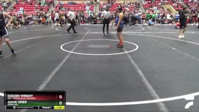 150 lbs Round 2 - Kaeden Wright, WR - Topeka Blue Thunder vs Gavin Grier, Brawlers