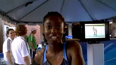 Evonne Britton after winning her 100H Semi 2010 World Junior Champs