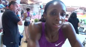 Lashinda Demus after 400H at 2010 Monaco Diamond League