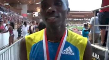 Silas Kiplagat after WL 329 at 2010 Monaco Diamond League