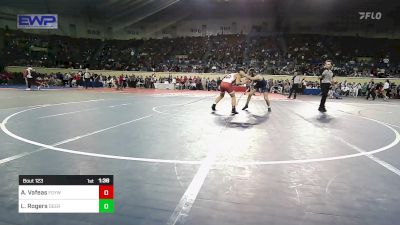 133 lbs Round Of 32 - Alex Vafeas, Fort Gibson Youth Wrestling vs Landon Rogers, Deer Creek