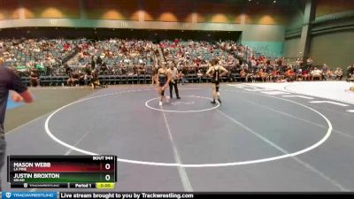 126 lbs Cons. Round 3 - Justin Broxton, Kelso vs Mason Webb, La Pine